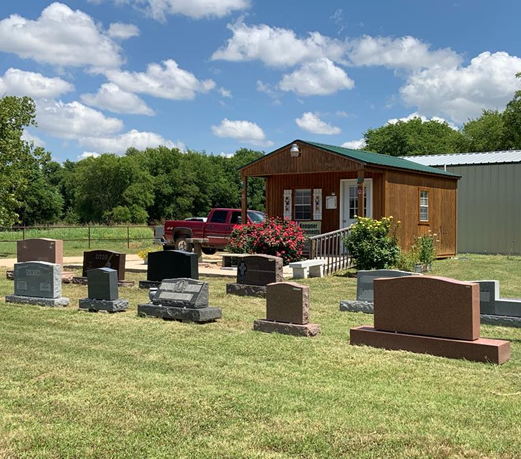 Kempner Monuments office and stone yard